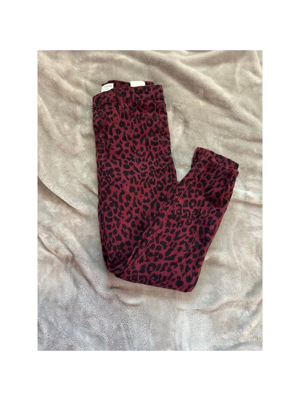 Women's Social Standard by Sanctuary Ankle Skinny Jeans Size 6 Burgundy Black